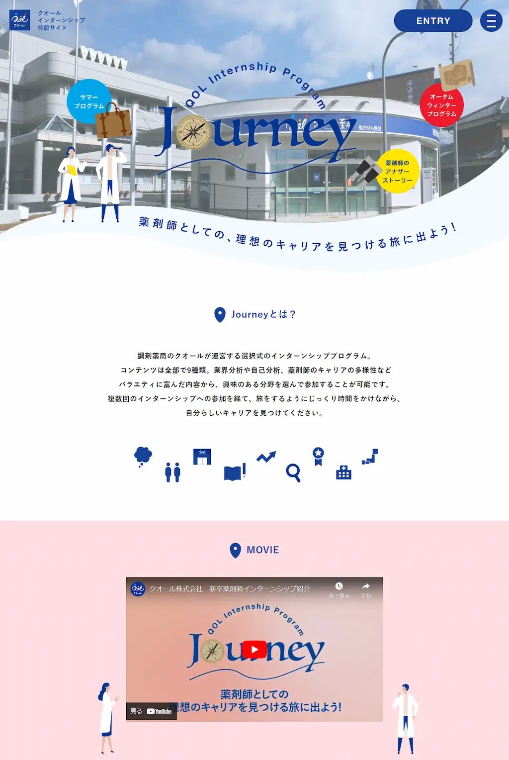 クオール株式会社「薬剤師としての、理想のキャリアを見つける旅に出よう！」