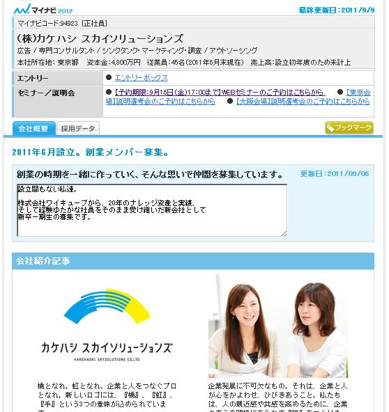 マイナビ2012