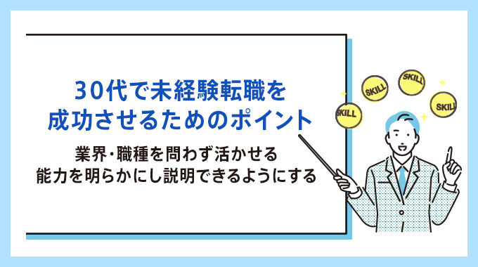 30代未経験転職のポイント