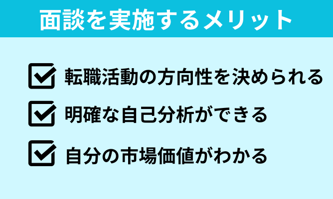 面談を実施するメリット