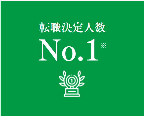 転職決定人数ランキング一位