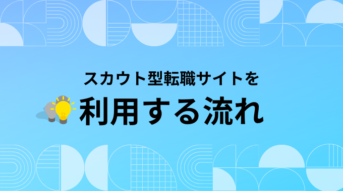 スカウト型の転職サイトを利用する流れ