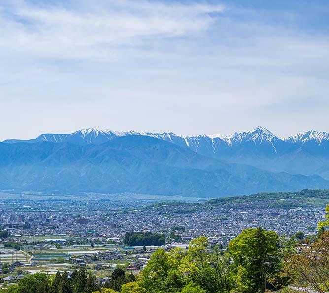 信州の山並み